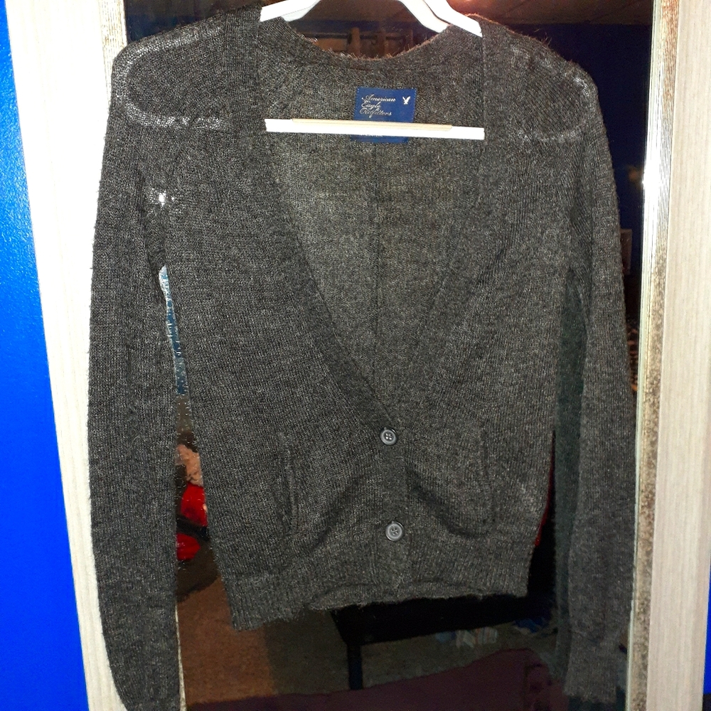 American Eagle Womens Grey Cardigan XS